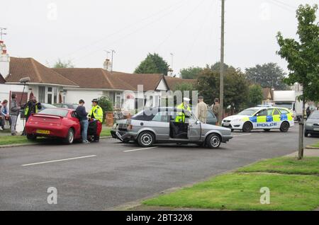 EastEnders filmant l'épisode de mariage d'Alfie Moon à Southend sur la mer octobre 2013 Banque D'Images