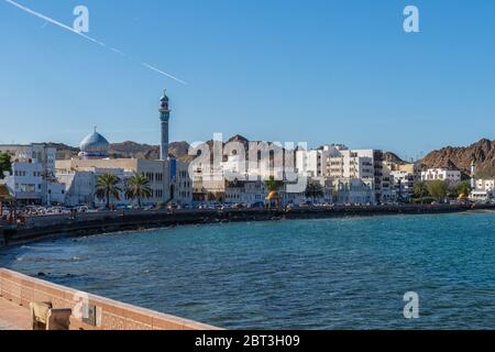 Le Mutrah Cornich à Muscat en Oman Banque D'Images