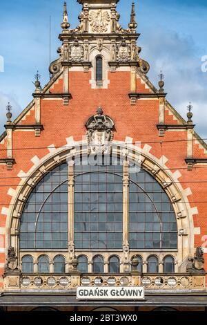 Gare centrale de Gdansk Glowny à Gdansk, Pologne Banque D'Images