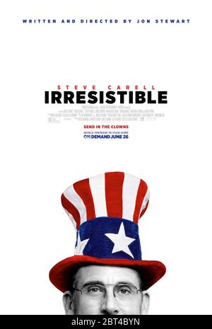 DATE DE SORTIE: 26 juin 2020 TITRE: Irresistible STUDIO: Focus Features DIRECTEUR: Jon Stewart COMPLOT: Un stratège démocratique aide un ancien combattant à la retraite à courir pour le maire dans une petite ville conservatrice du Midwest. AVEC : STEVE CASTELL, l'affiche Gary Zimmer (image crédit : © Focus Features/Entertainment Pictures) Banque D'Images