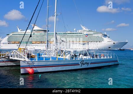 Bateau de croisière à Cozumel Island, Quintana Roo, Mexique Banque D'Images