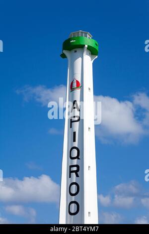 Phare de Caletita sur l'île de Cozumel, Quintana Roo, Mexique Banque D'Images