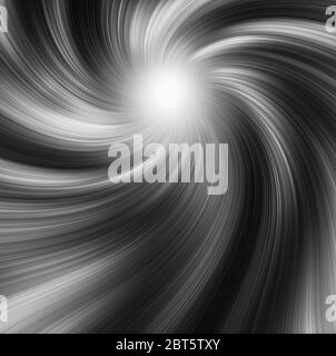 Arrière-plan abstrait monochromatique avec formes en spirale dans des tons clairs et sombres Banque D'Images