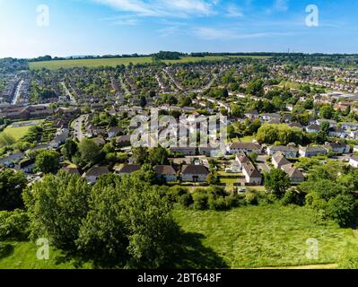 Photo aérienne de Guildford, Surrey, Royaume-Uni Banque D'Images