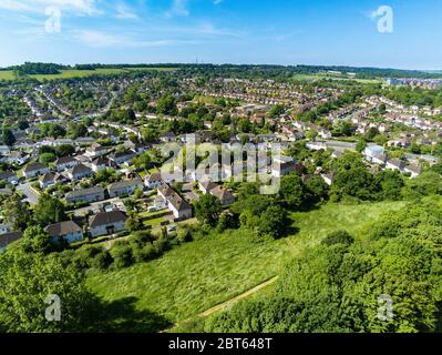 Photo aérienne de Guildford, Surrey, Royaume-Uni Banque D'Images