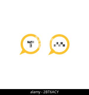 Épinglette de carte avec panneaux de taxi. Icône de vecteur de service de taxi. Pointeur de carte de taxi, panneaux de taxi. Illustration vectorielle isolée sur blanc Illustration de Vecteur