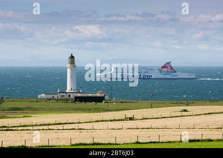 Phare de Corsewell, Rhinns Nord de Galloway Banque D'Images