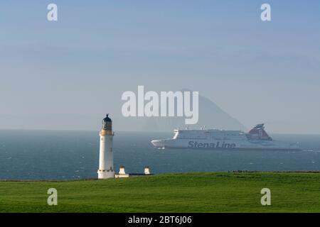 Phare de Corsewell, Rhinns Nord de Galloway Banque D'Images