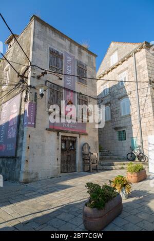 Musée Marco Polo, ville de Korcula, Korcula, Dalmatie, Croatie, Europe Banque D'Images