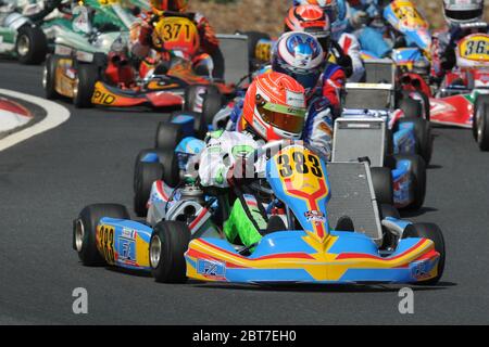 Esteban Ocon karting carrière. Banque D'Images