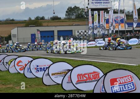 Esteban Ocon karting carrière. Banque D'Images