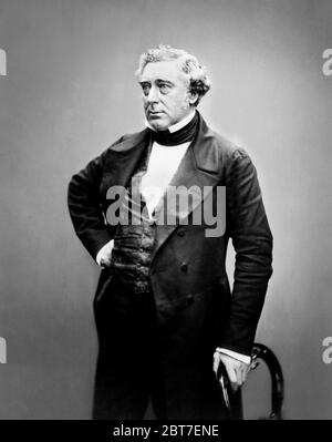 George Stephenson (1781-1848), photographie de portrait, 1856. Banque D'Images