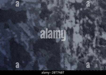 Grunge l'arrière-plan des points demi-ton. Texture d'impression décalée. Illustration de Vecteur