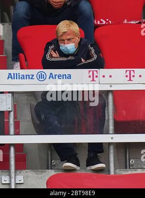 Munich, Allemagne. 2020 23.05.2020 1.Bundesliga, saison 19/20 2019/2020 27e match: FC BAYERN MUNCHEN - EINTRACHT FRANKFURT 5: 2 Muenchen, Allemagne, 23 mai 2020, Oliver KAHN, futur PDG de la FCB, avec porte-parole sur la Tribune | usage dans le monde crédit: dpa/Alay Live News Banque D'Images