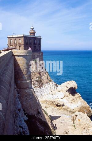 Phare. Melilla, Espagne. Banque D'Images