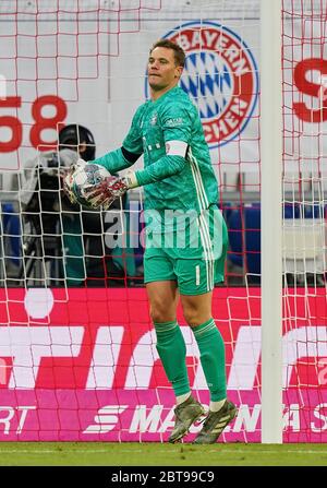 Munich, Allemagne. 2020 23.05.2020 1.Bundesliga, saison 19/20 2019/2020 27e match: FC BAYERN MUNCHEN - EINTRACHT FRANKFURT 5: 2 Muenchen, Allemagne, 23 mai 2020, Manuel NEUER, FCB 1, single action | usage Worldwide Credit: dpa/Alay Live News Banque D'Images