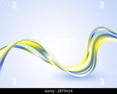 Abstract colorful background avec vague, illustration, vector Illustration de Vecteur