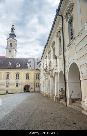 Abbaye Baroque Altenbourg (Stift Altenburg), Waldviertel, Basse Autriche Banque D'Images