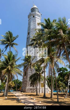 Dondra Head, phare, point le plus méridional du Sri Lanka Banque D'Images