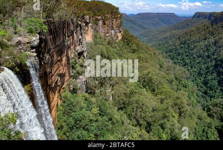 Fitzroy Falls et Yarrunga Creek gorge Southern Highlands en Nouvelle-Galles du Sud Australie Banque D'Images