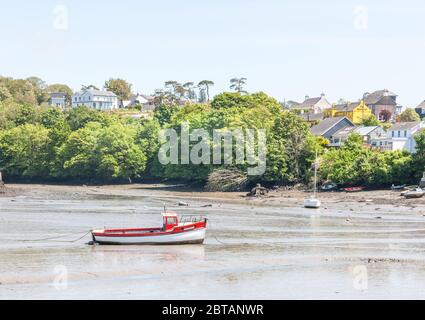 Kinsale, Cork, Irlande. 24 mai 2020. Petit bateau de pêche, tournesol à marée basse à Kinsale, au Co.Cork, en Irlande. - crédit; David Creedon / Alay Banque D'Images