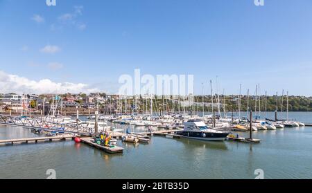 Kinsale, Cork, Irlande. 24 mai 2020. Vue sur les yachts et les bateaux de loisirs à la marina de Kinsale, Co. Cork, Irlande. - crédit; David Creedon / Banque D'Images