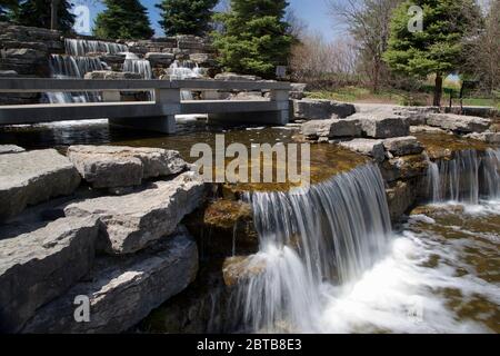 Une nature étonnante, la magnifique cascade du parc public de Richmond Hill, Ontario, Canda Banque D'Images