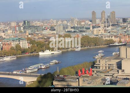 La Tamise à Londres, en Angleterre Banque D'Images