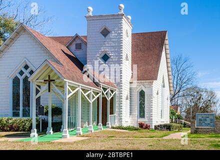 United Methodist Country Church à Lovelady, Texas. Banque D'Images