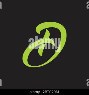 lettre abstraite dj plus medical curves logo vector Illustration de Vecteur