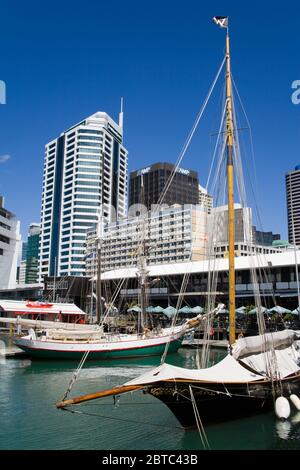 Princes Wharf, quartier des affaires central, Auckland, Île du Nord, Nouvelle-Zélande Banque D'Images