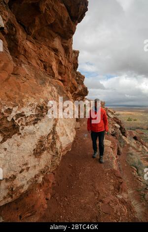 AZ00376-00...ARIZONA - randonnée sur la piste Ridge au monument national de Pipe Spring. Banque D'Images