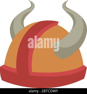 Casque Viking, illustration, vecteur sur fond blanc Illustration de Vecteur