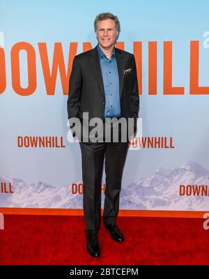 New York, NY - 12 février 2020 : will Ferrell assiste à la première de 'Downhill' au SVA Theatre. Banque D'Images