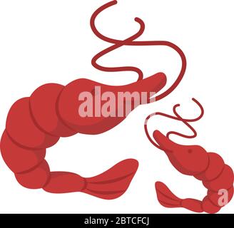 Cray Fish, illustration, vecteur sur fond blanc Illustration de Vecteur