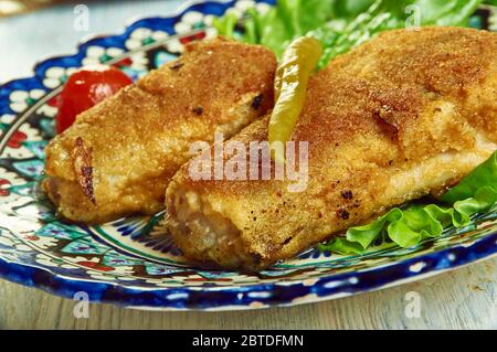 Poisson masala frit, poudre de poisson maldive et épices de masala, poisson frit Banque D'Images