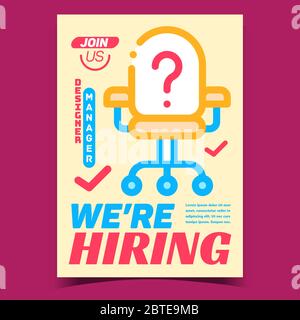 Scénario de bannière publicitaire publicitaire publicitaire publicitaire d'entreprise d'embauche Illustration de Vecteur