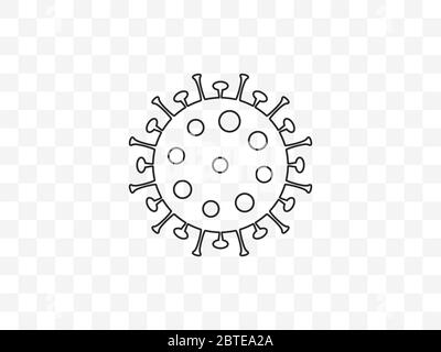 Virus, maladie, grippe icône. Illustration vectorielle, conception plate. Illustration de Vecteur