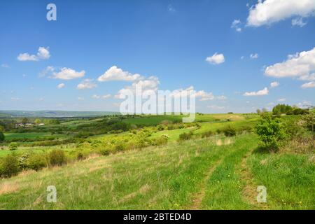 Paysage rural en Pologne. Jura polonais Banque D'Images