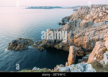 Belle péninsule de Crozon en bretagne France Banque D'Images