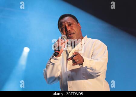 RIO DE JANEIRO, 15.09.2013: George Benson se produit au Sunset Stage of Rock à Rio V à Rio de Janeiro (Néstor J. Beremnum / Alamy News) Banque D'Images