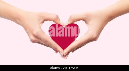 Donner de l'aide, donner de l'argent, des vêtements, de la nourriture, des médicaments, panorama Banque D'Images