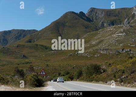 Kleinmond, Cap-Occidental, Afrique du Sud. Décembre 2019. Kleinmond sur la route du jardin, Afrique du Sud. Un trajet pittoresque très populaire, surplombait les Hottentots Banque D'Images