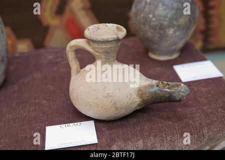 Ancienne lampe de grue . Pichet. Azerbaïdjan Bakou 04.12.2020 . Banque D'Images