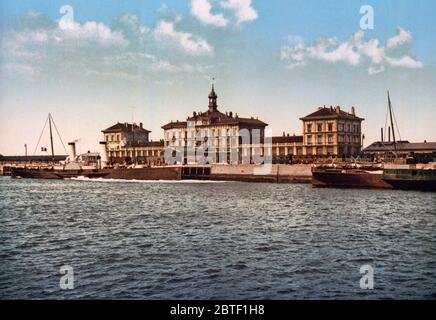 La gare maritime, Calais, France ca. 1890-1900 Banque D'Images