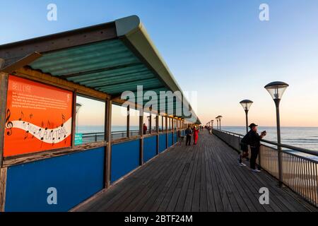 L'Angleterre, dans le Dorset, Bournmouth, Boscombe, Boscombe Pier Banque D'Images