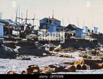 Juillet 1974 - Shismaref Banque D'Images