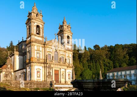 Santuario do Bom Jesus do Monte, Bon Jésus du sanctuaire du Mont, Eglise, Tenoes, Braga, Minho, Portugal Banque D'Images