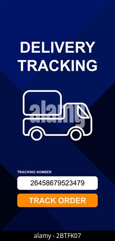 Concept de service de livraison en ligne idéal pour la page d'arrivée Illustration de Vecteur