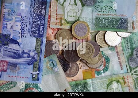 Dinar jordanien, dinar Jordanischer, JOD, Jordán dinár, Jordanie, Royaume hachémite de Jordanie, Asie occidentale Banque D'Images